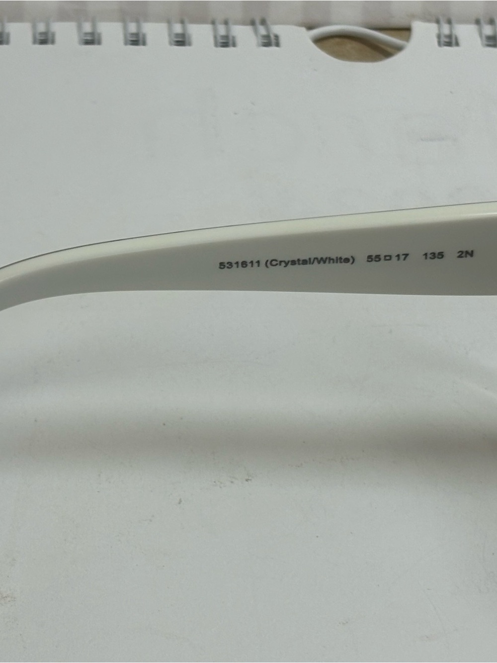 New Coach HC8143B (L120) 531611 Crystal/White Sunglasses - Picture 6 of 10